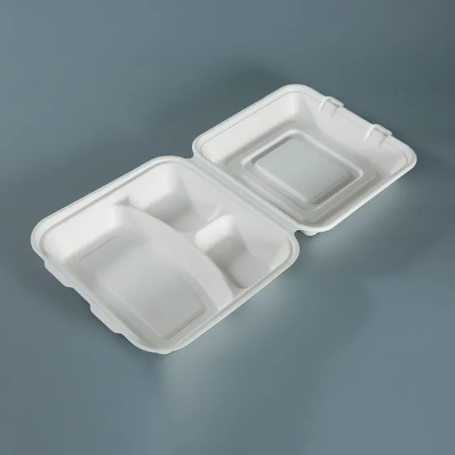 10''3 compartment clamshell