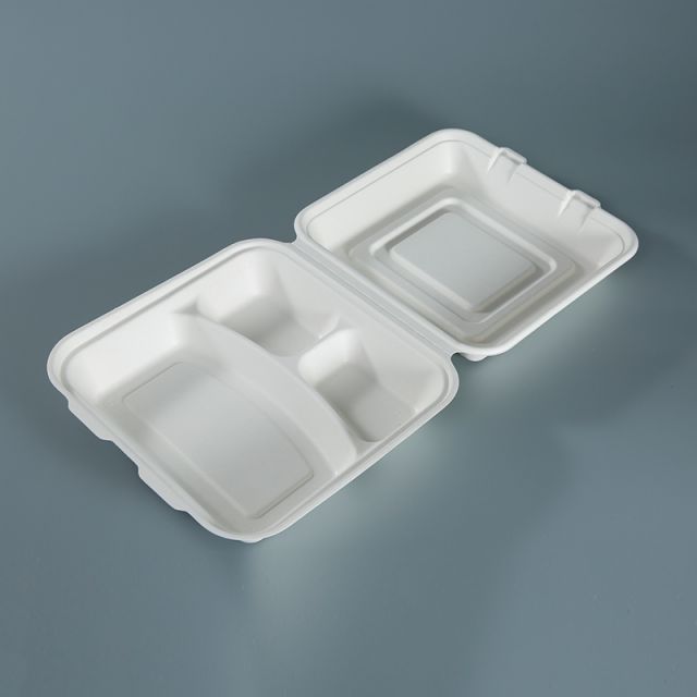 10''3 compartment  clamshell